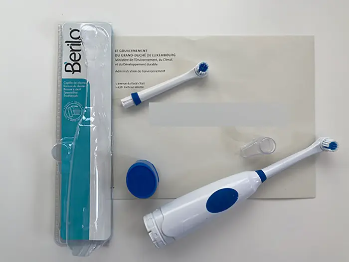 Photo from the official notice: Berilo electric toothbrush — environment risk