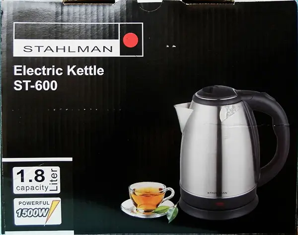 Photo de l’avis officiel: STAHLMAN Electric kettle Bouilloire électrique — risque: Choc électrique