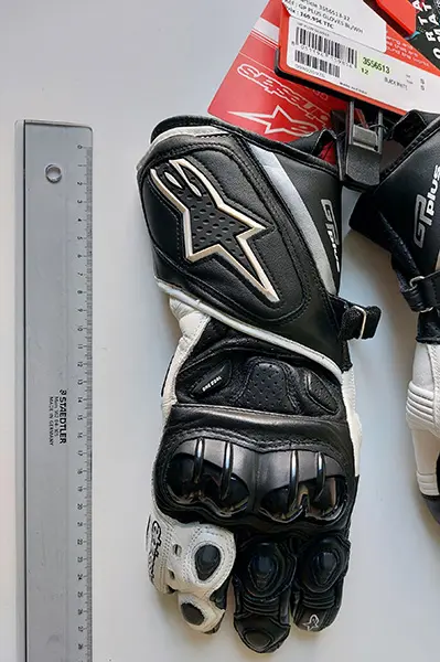 Photo de l’avis officiel: Alpinestars GP PLUS GLOVES BL/WH Gants de moto — risque: Risque chimique