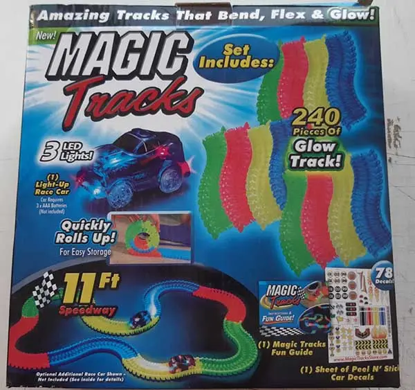 Foto uit de officiële melding: MAGIC Tracks Batterijbediende autospoor — risico: Milieu