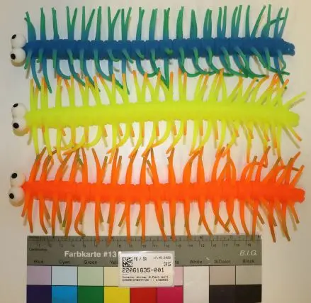 Foto do aviso oficial: Trendhaus Monster Würmer 6-Fach sort. Brinquedo do puffer — risco: Engasgamento