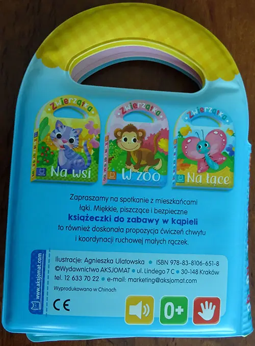 Photo from the official notice: Aksjomat Ksiazeczka kapielowa "Zwierzatka na lace" bath toy — chemical risk