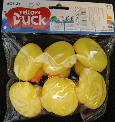 Photo de l’avis officiel: Yellow Duck Yellow Duck / Duck paradise Ensemble de jouets pour bain — risque: Risque chimique