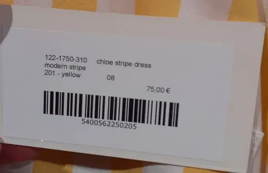 Foto dell’avviso ufficiale: AO 76, American Outfitters Chloe Stripe Dress Abito per bambini — rischio: Lesioni & Strangolamento