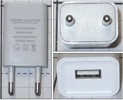 Photo de l’avis officiel: Chargeur USB — risque: Choc électrique (A12/00832/22)