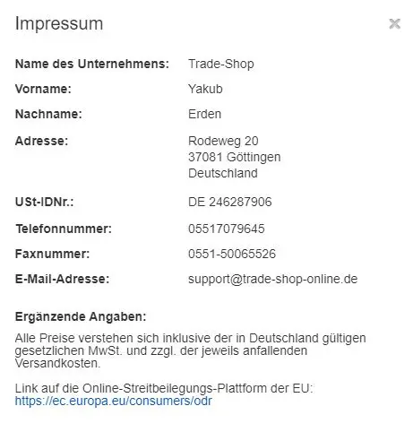 Photo from the official notice: Trade Shop circular saw blade — cuts risk