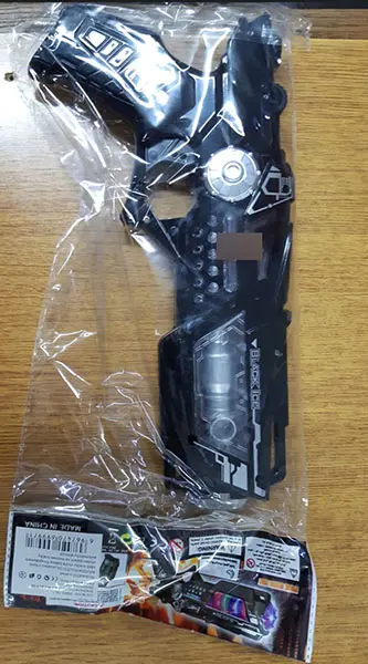 Foto dell’avviso ufficiale: BLACK ICE / SPACE GUN Pistola giocattolo — rischio: Ambiente