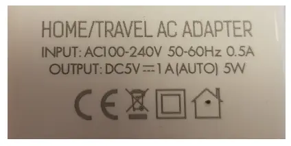 Photo de l’avis officiel: Eisenz Chargeur USB — risque: Choc électrique & Incendie