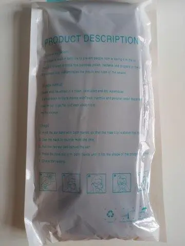 Foto aus der offiziellen Meldung: KN95 Professional protection Partikelfiltermaske — Risiko: Gesundheitsrisiken/Sonstige