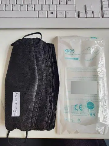 Foto aus der offiziellen Meldung: KN95 Professional protection Partikelfiltermaske — Risiko: Gesundheitsrisiken/Sonstige