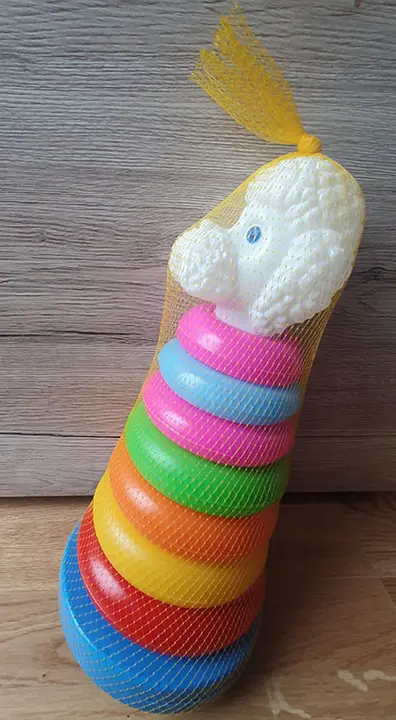 Photo from the official notice: Piramida pies stacking toy — choking risk