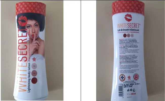 Photo de l’avis officiel: Rodis White Secret Crème pour la peau — risque: Risque chimique