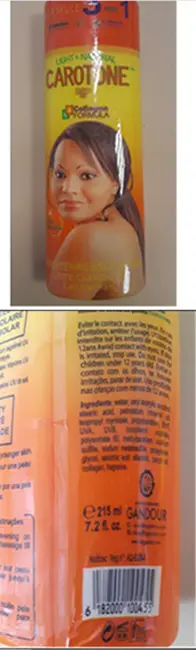 Foto dell’avviso ufficiale: Nouvelle Parfumerie Gandour Carotone Crema per la pelle — rischio: Rischio chimico