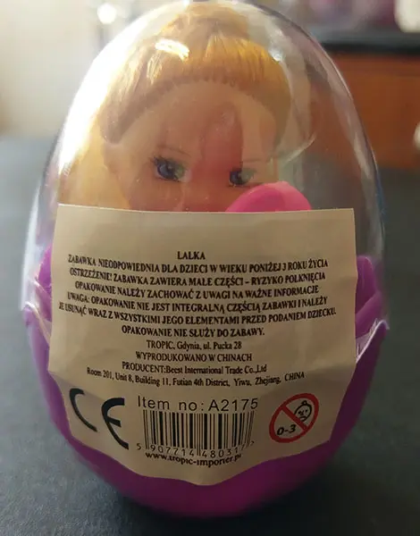 Foto do aviso oficial: Lalka Boneca de plástico — risco: Químico (A12/01027/22)