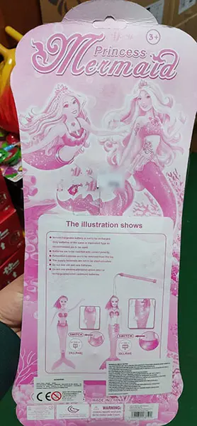 Foto do aviso oficial: Princess Mermaid Boneca de plástico — risco: Químico
