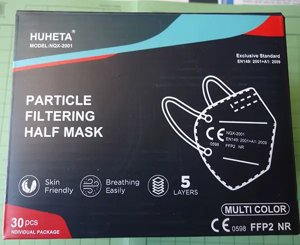 Photo de l’avis officiel: HUHETA Masque de filtre à particules — risque: Risque sanitaire/autre