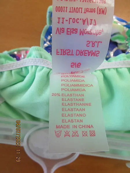 Foto dell’avviso ufficiale: YES! DO KID'S Bikini per bambini — rischio: Lesioni (A12/01045/22)