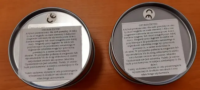 Foto do aviso oficial: Magnetické kuličky Neocube 3mm, 216 ks Bolas magnéticas — risco: Ferimentos