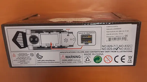 Foto dell’avviso ufficiale: Classic Train Super Power Giocattolo a batteria — rischio: Ambiente