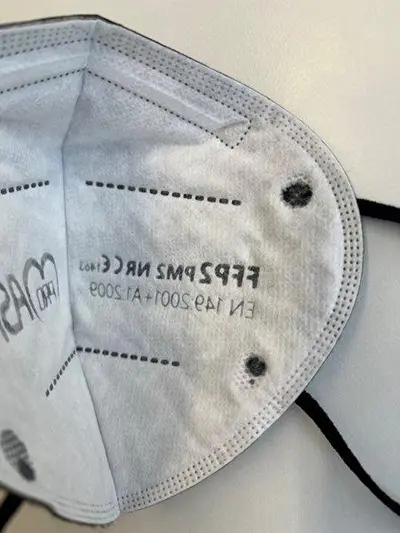 Foto aus der offiziellen Meldung: PRO MASK PRO MASK FFP2 Protective Mask Partikelfiltermaske — Risiko: Gesundheitsrisiken/Sonstige