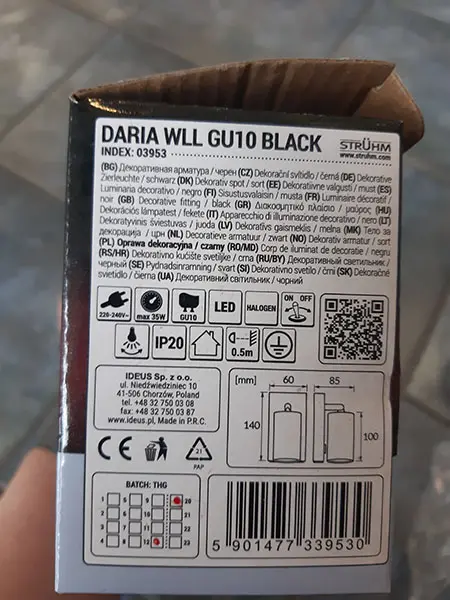 Foto do aviso oficial: STRUHM Oprawa dekoracyjna Lâmpada de teto — risco: Choque elétrico