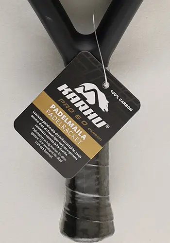 Photo from the official notice: Karhu Karhu Pro 6.0 Carbon padel racket — chemical risk