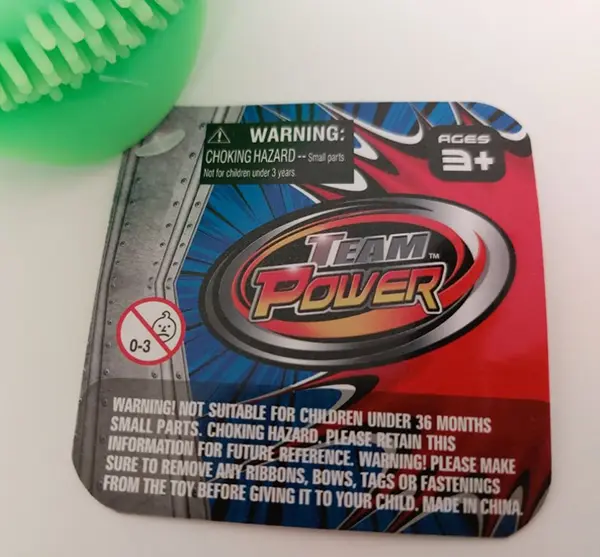 Foto do aviso oficial: Team Power TM puffer oy Brinquedo de puffer — risco: Engasgamento