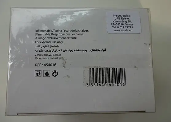 Foto dell’avviso ufficiale: AP.DURAND PARFUMS WHAT ELSE Paris EAU DE PARFUM Profumo — rischio: Rischio chimico