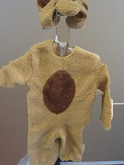 Photo from the official notice: Funny Fashion / Espa Baby honey bear fancy dress — choking risk