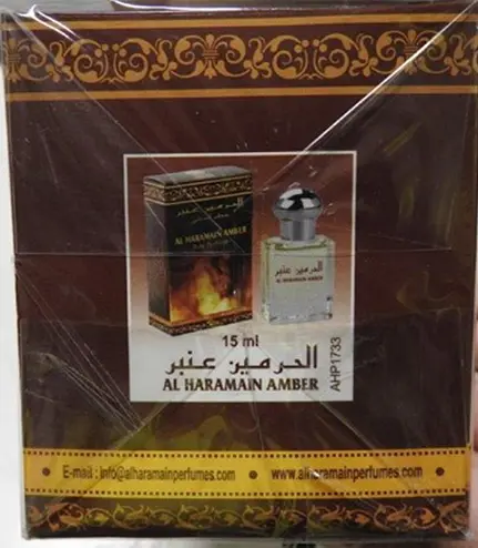 Foto do aviso oficial: Al Haramain Amber pure perfume 12 pieces — risco: Químico