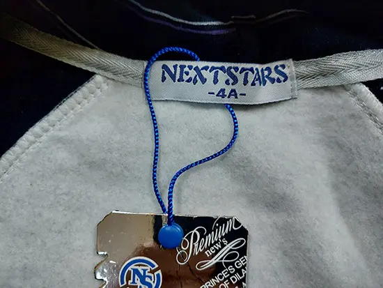 Photo from the official notice: Next stars Club NEWPORT children's sweatshirt — strangulation risk