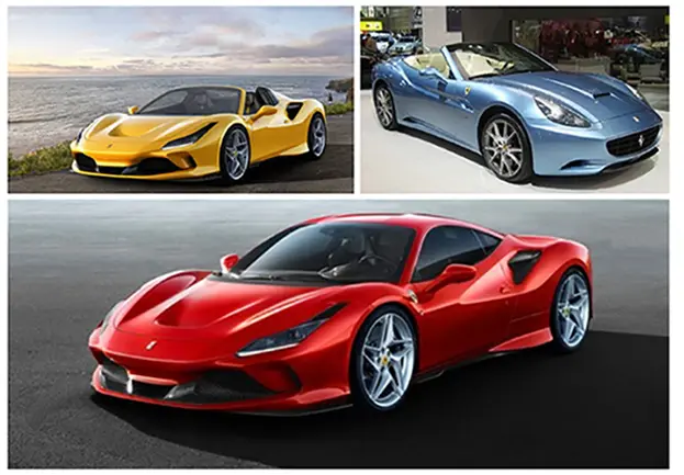 Photo from the official notice: Ferrari Ferrari various models passenger car — injuries risk