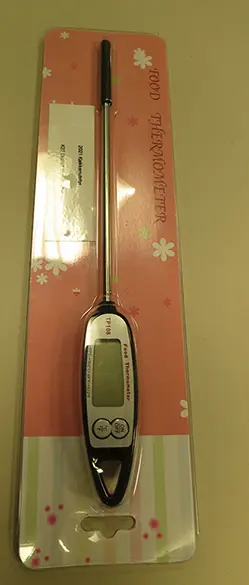 Photo from the official notice: Food thermometer / Digitalt steketermometer — environment risk