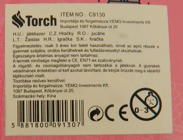 Photo from the official notice: Manny, Torch Fashion Beautiful Girl plastic doll with accesiores — chemical risk