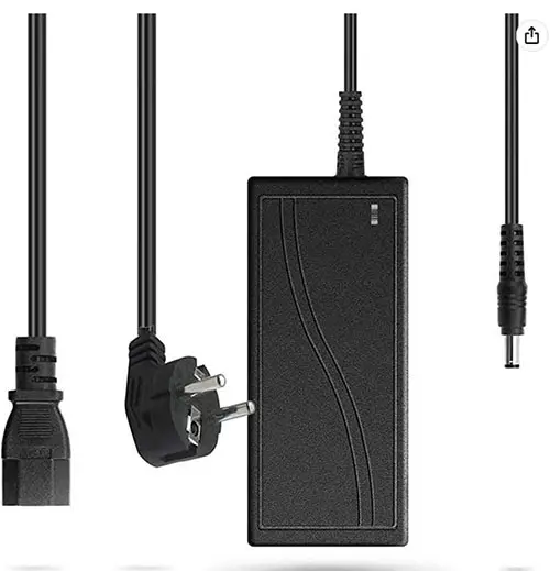 Foto aus der offiziellen Meldung: AveyLum AC/DC adapter AC/DC power supply mains adapter 24V 6A Stromversorgung — Risiko: Elektrischer Schlag & Feuer