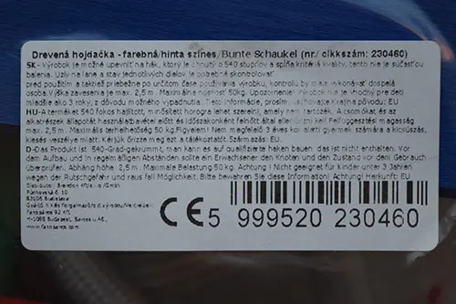 Foto do aviso oficial: fakopáncs Balanço de madeira — risco: Ferimentos
