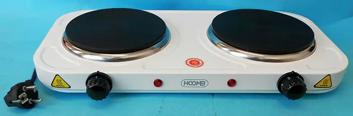 Photo de l’avis officiel: HOOMEI Double Hot Plate Plaque chauffante électrique — risque: Choc électrique