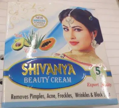 Photo de l’avis officiel: Shivanya Beauty Cream Crème de blanchiment de la peau — risque: Risque chimique