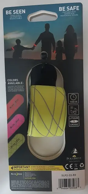 Photo de l’avis officiel: Nite Ize Slaplit Led Slap Wrap Slap wrap avec LED — risque: Blessures