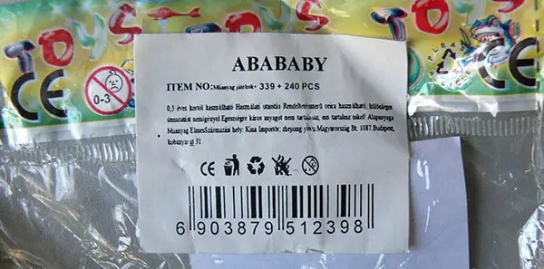 Foto aus der offiziellen Meldung: Abababy Toys Rasselspielzeug — Risiko: Ersticken