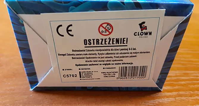 Foto dell’avviso ufficiale: CLOWN POLSKA Fish Egg Growing Pet Giocattolo espandibile — rischio: Ostruzione delle vie aeree