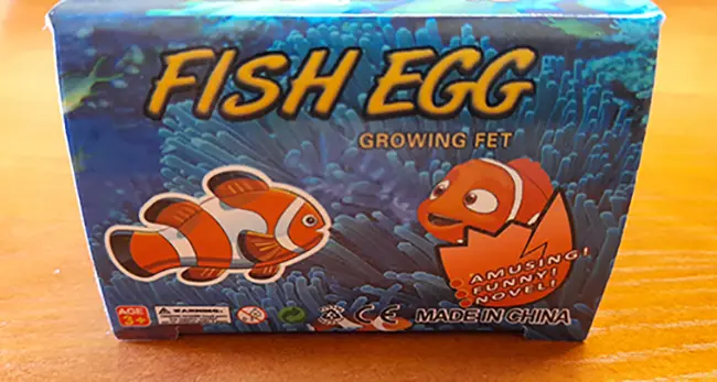 Foto dell’avviso ufficiale: CLOWN POLSKA Fish Egg Growing Pet Giocattolo espandibile — rischio: Ostruzione delle vie aeree