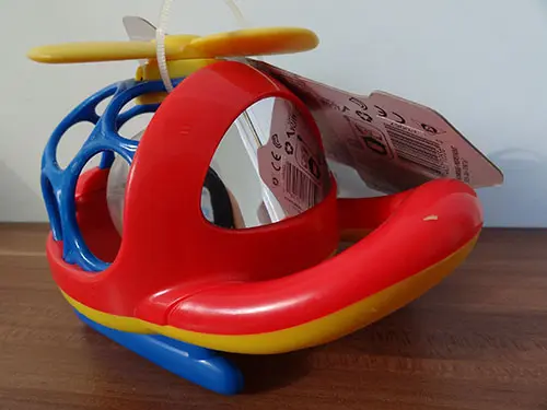 Foto do aviso oficial: OBALL O-COPTER Brinquedo de chocalho — risco: Engasgamento