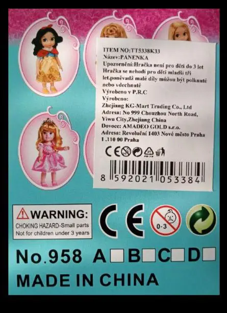 Foto dell’avviso ufficiale: My First Fashion Perfect my first Bambola di plastica — rischio: Rischio chimico