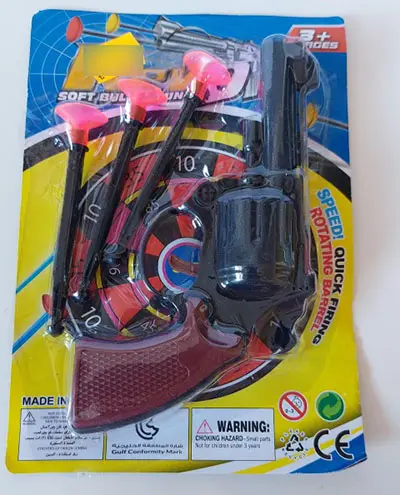 Photo from the official notice: Feng's, Revo v Soft bullet gun toy gun set — choking risk