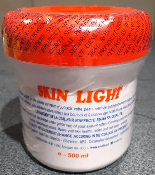 Photo de l’avis officiel: Rodis Creme Skin Light Crème éclaircissante pour la peau — risque: Risque chimique