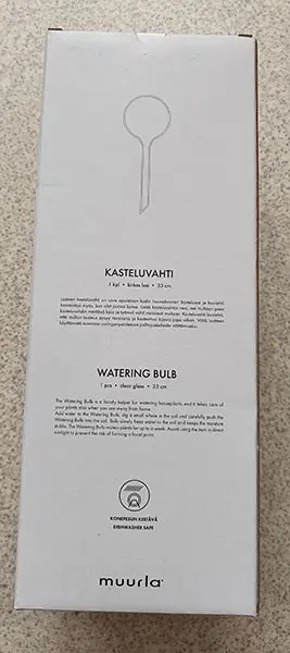 Photo from the official notice: Muurla Kasteluvahti watering bulb — fire risk