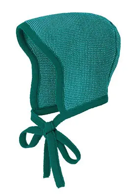 Foto uit de officiële melding: Disana Bonnet Strick Haubchen Kindermuts — risico: Verwurging
