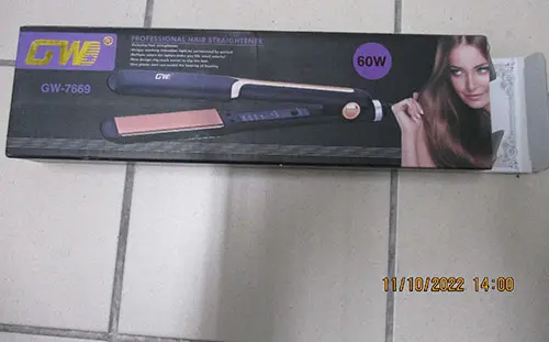 Foto dell’avviso ufficiale: GW professional Hair Straightener Raddrizzatori per capelli — rischio: Scossa elettrica