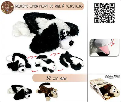 Photo de l’avis officiel: Maxicâlin Animal mort de rire Jouet doux — risque: Étouffement